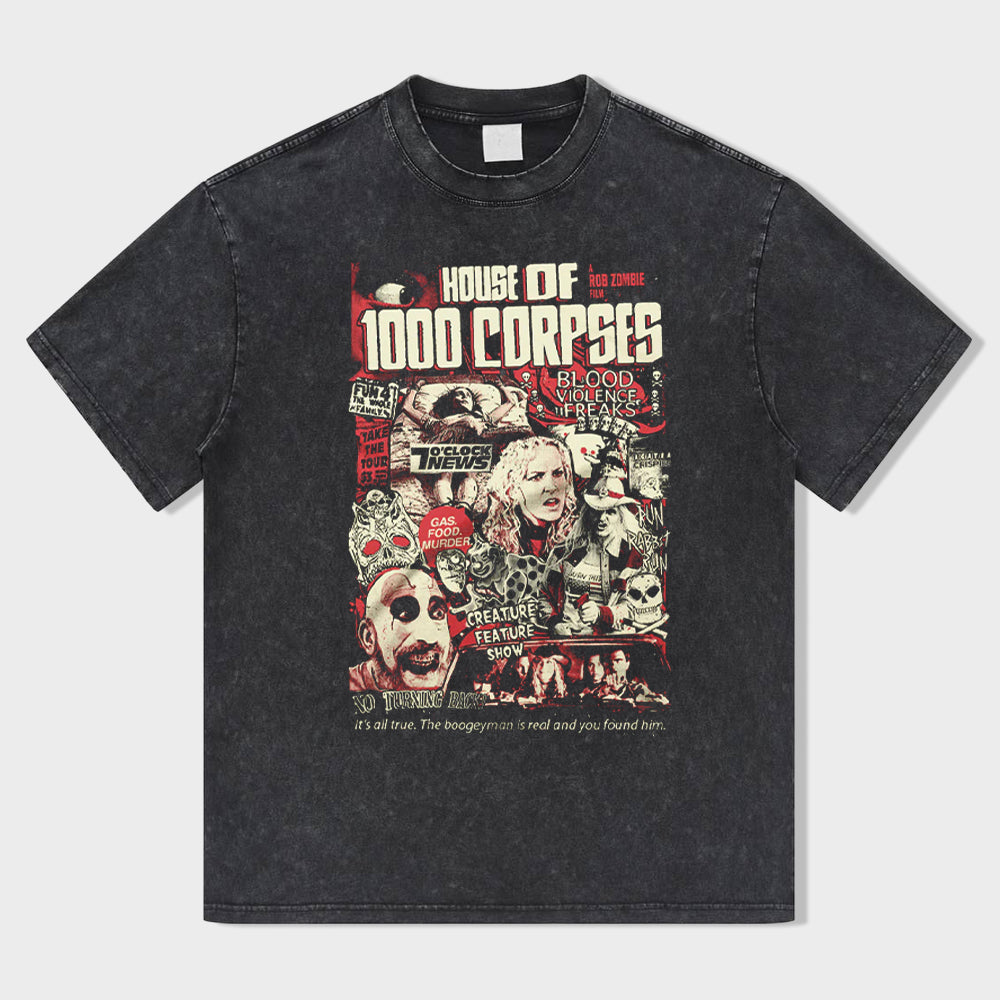 Scarlet Feast Acid Wash T-Shirt - heygraff