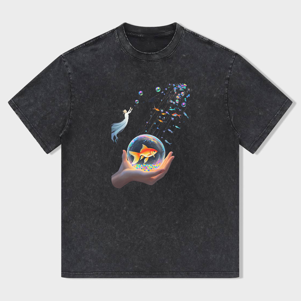 Colorful Galaxy Print T-Shirt