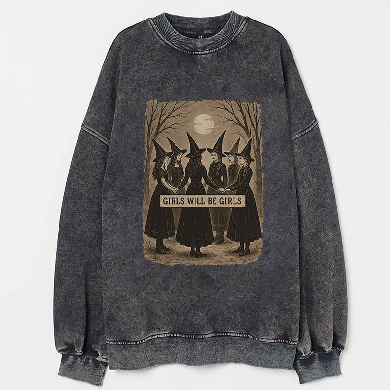 Halloween Girls Will Be Girls Witch Unisex T-shirt