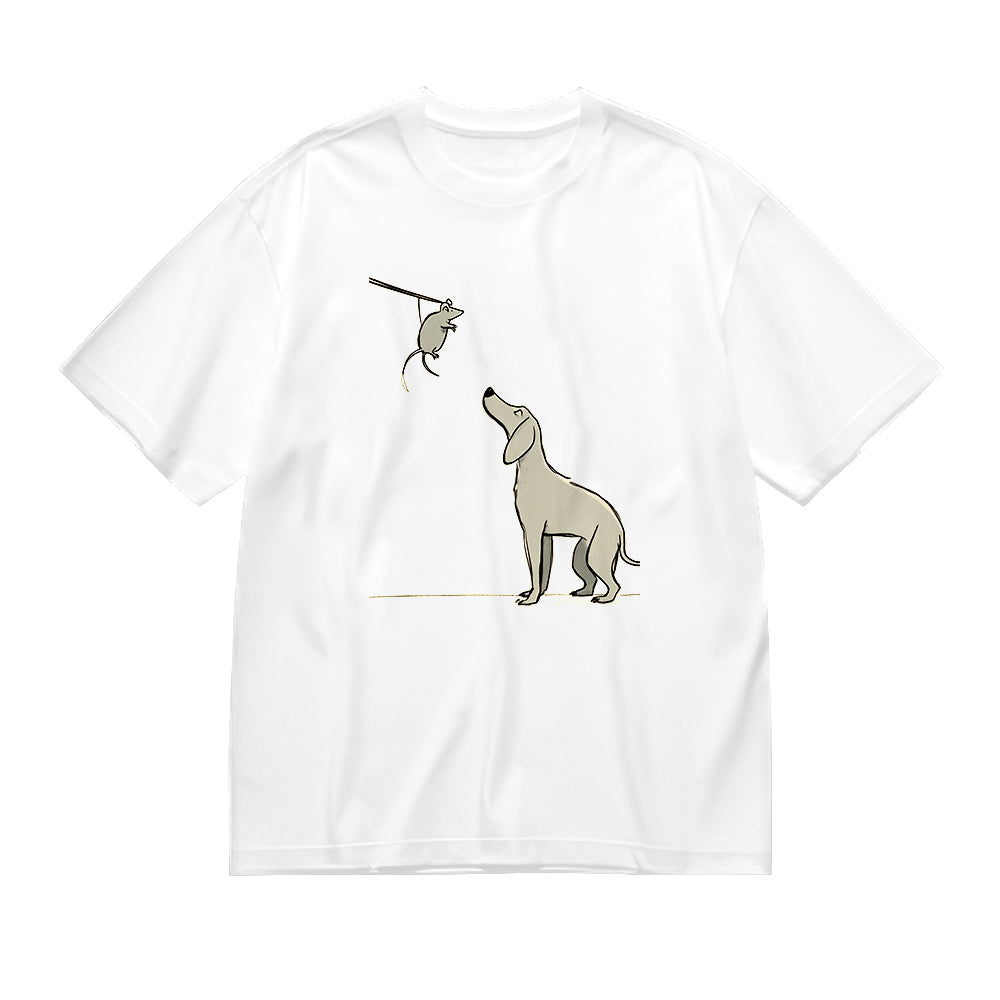 Dog Illustration Graphic T-Shirt