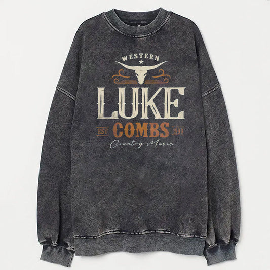 Vintage Luke Combs EST 1990 Unisex Sweatshirt