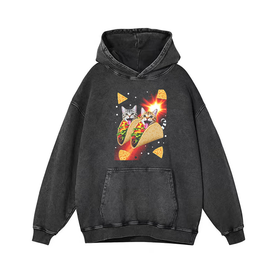 Cute Cat Taco Graphic T-Shirt
