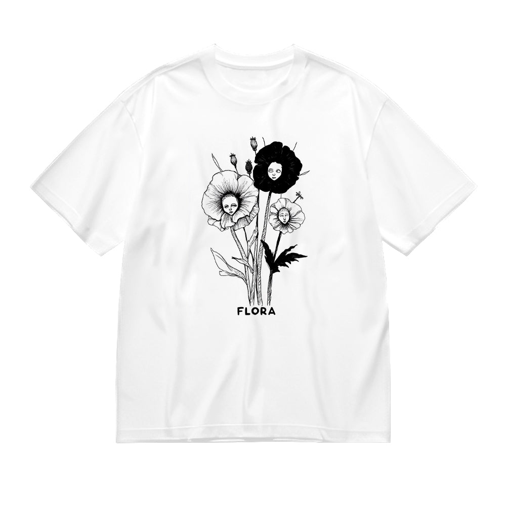 Floral Design Graphic Print Women's Casual T-Shirt