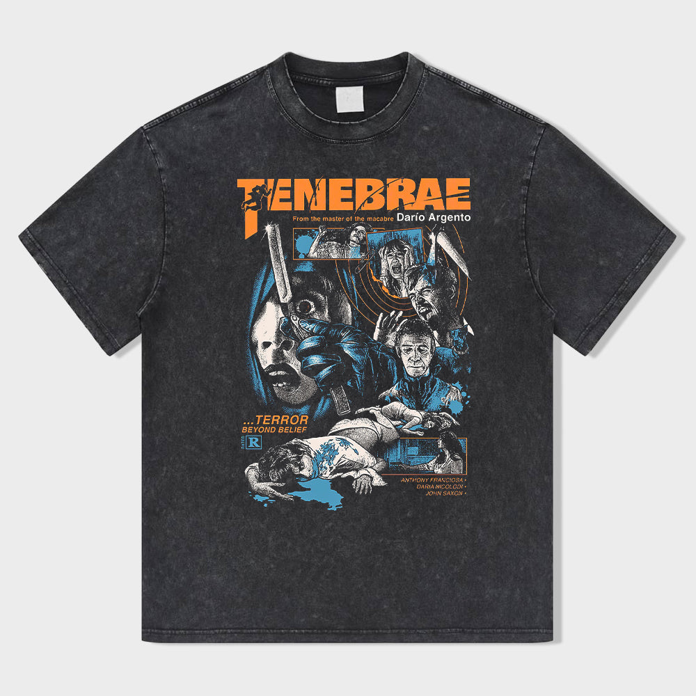 Screaming Razor Acid Wash T-Shirt - heygraff