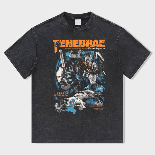 Screaming Razor Acid Wash T-Shirt - heygraff