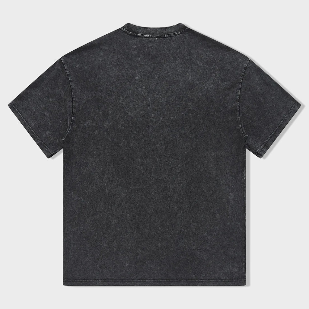 Pumpkin Candlelight Acid Wash T-Shirt - heygraff