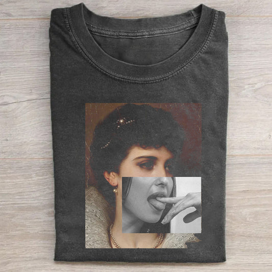 Vintage Graphic T-Shirt with Retro Portrait Design for Women Men Unisex T-Shirt