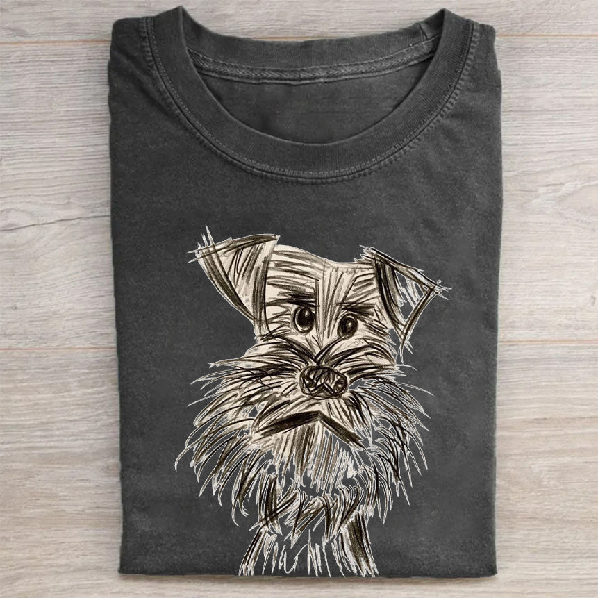 Cute Dog Graphic Design T-Shirt