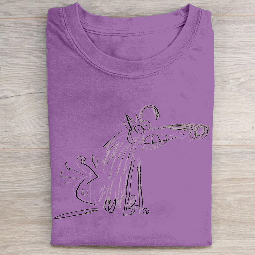 Cute Dog Graphic Design T-Shirt