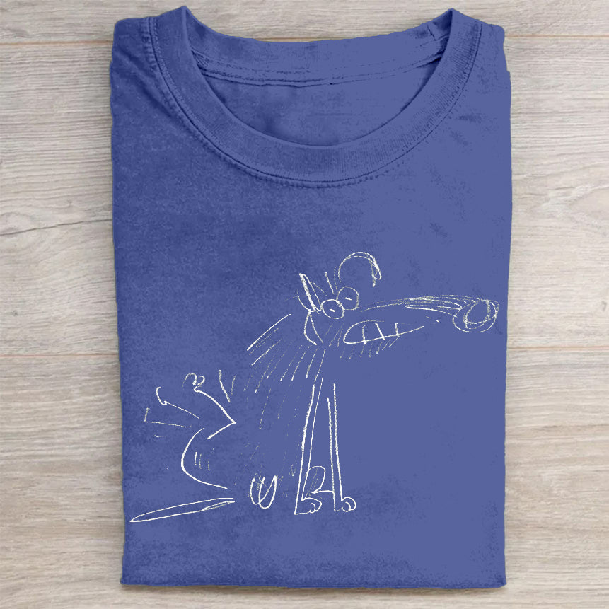 Cute Dog Graphic Design T-Shirt