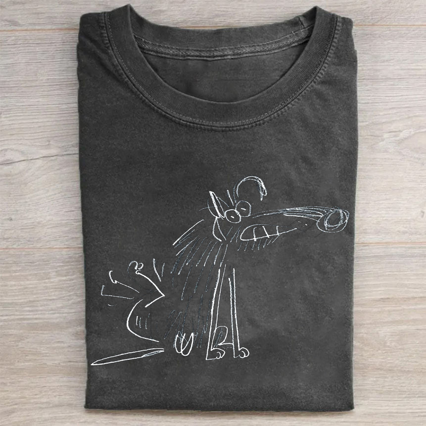 Cute Dog Graphic Design T-Shirt