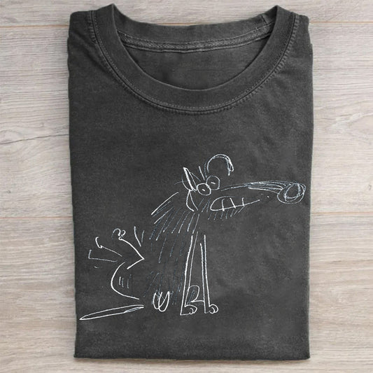 Cute Dog Graphic Design T-Shirt
