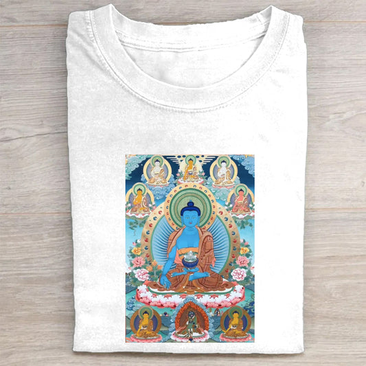 Buddha T-Shirt - Vintage Buddhist Art - Spiritual Meditation Tee