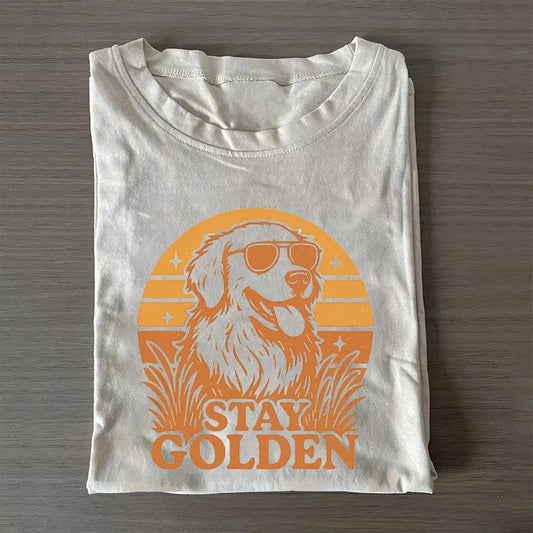 Stay Golden Retro Golden Retriever T-shirt