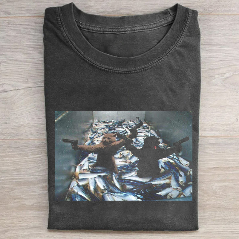 WACKY CAT T-SHIRT