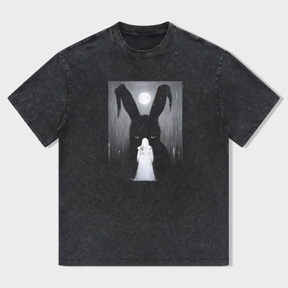 Mystery Rabbit Ghost Graphic T-Shirt
