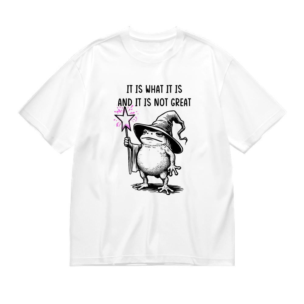It Is What It Is and It Is Not Great Wizard Design Graphic T-Shirt