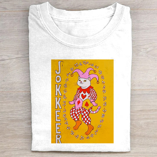 Colorful Clown Graphic T-Shirt