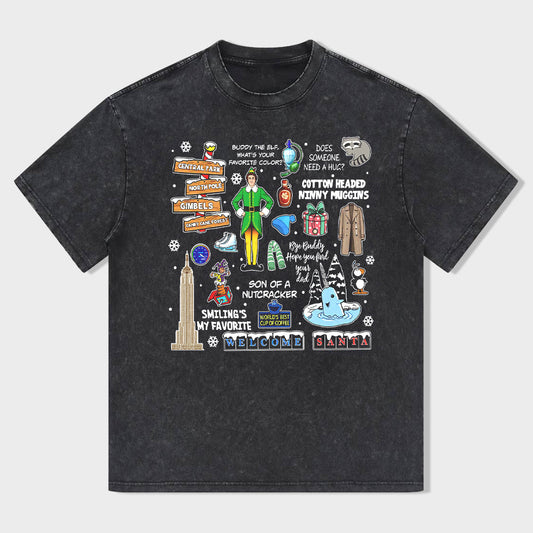 Vintage Elf Christmas Movie T-Shirt - heygraff
