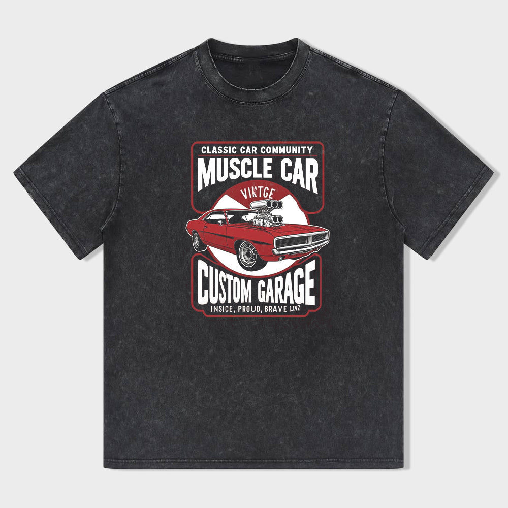 Classic Car Community Muscle Car Vintage Custom Garage T-Shirt