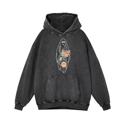 Spooky Season Floral Unisex Hoodie