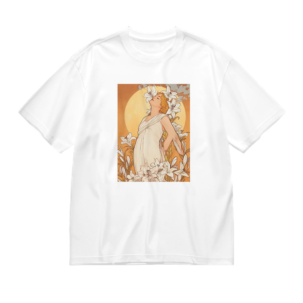 Vintage Art Nouveau Woman Graphic T-Shirt