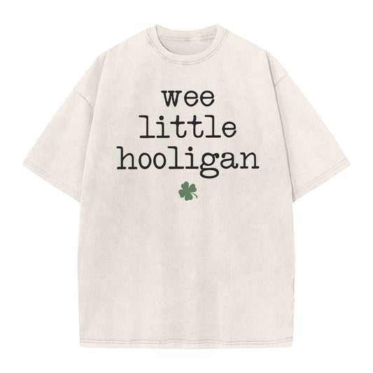 Retro St. Patrick's Day Wee Little Hooligan Unisex T-Shirt - heygraff