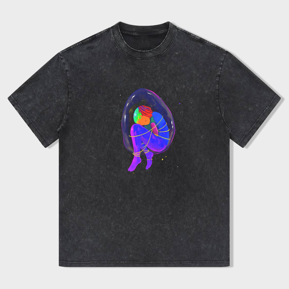 Colorful Abstract Art Graphic T-Shirt