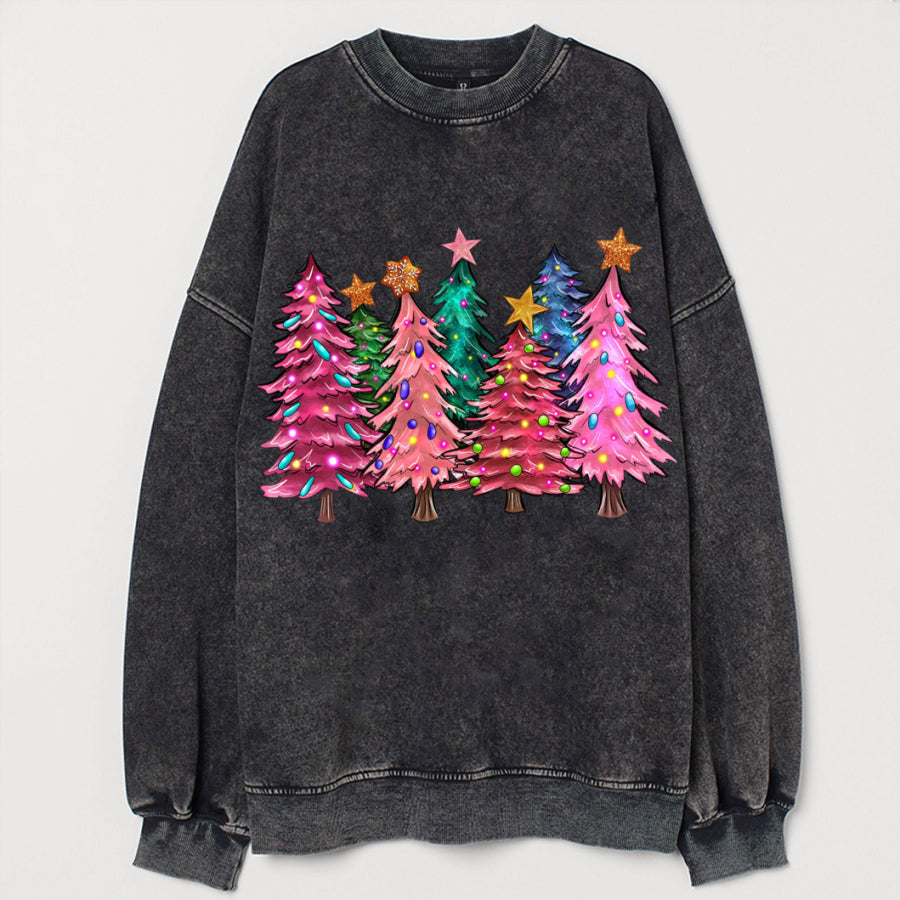 Pink Tree Christmas Sweatshirt