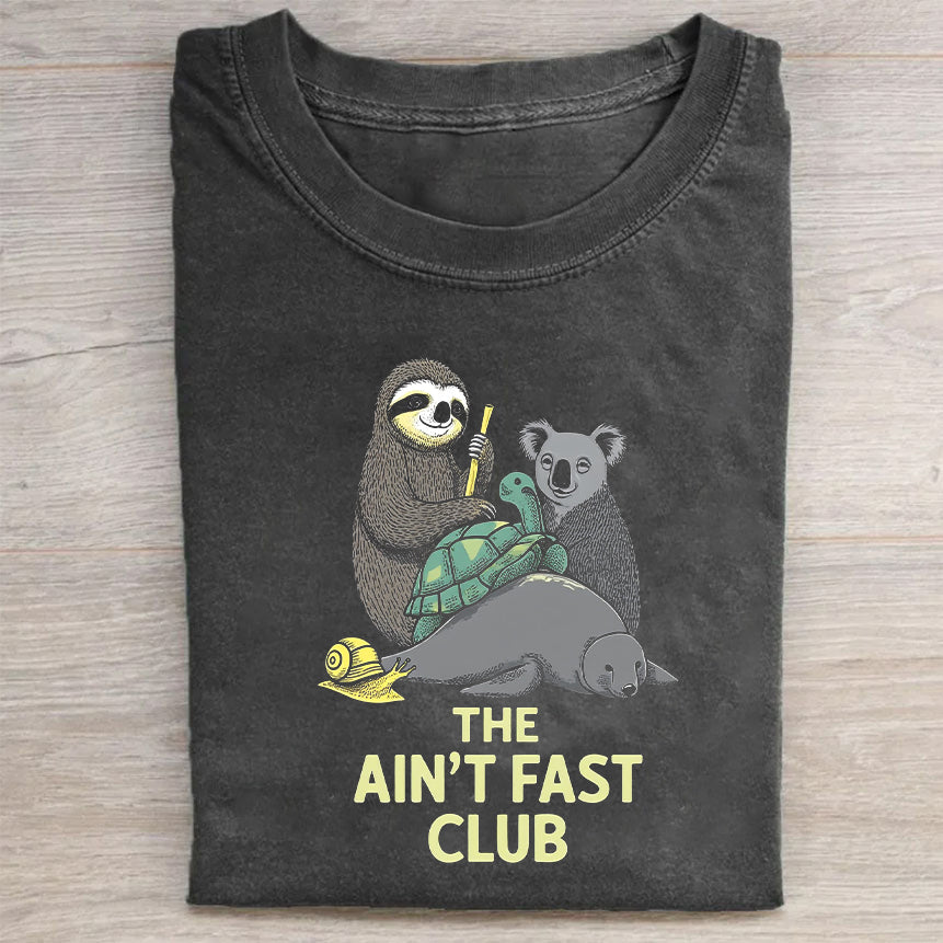 Funny Sloth and Snail Graphic T-Shirt