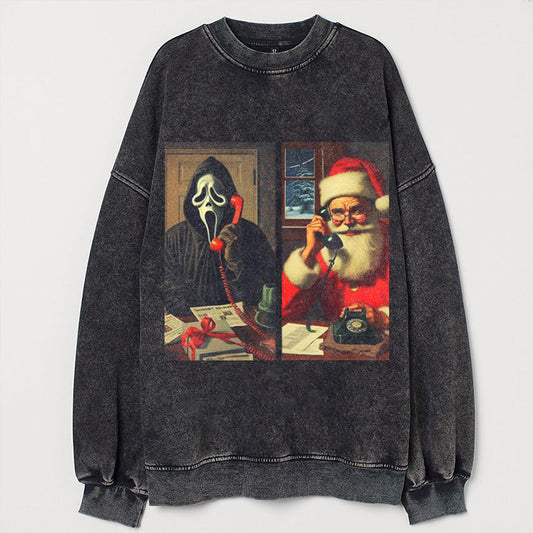 Funny Ghost Santa Sweatshirt