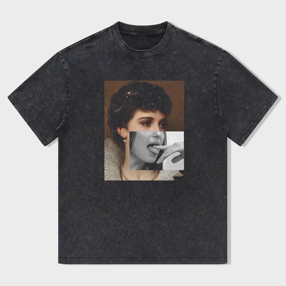 Vintage Graphic T-Shirt with Retro Portrait Design for Women Men Unisex T-Shirt