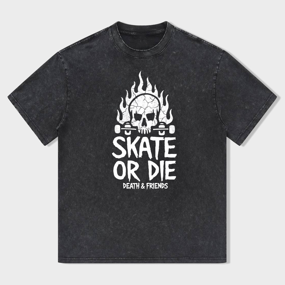 Skate or Die Death & Friends Graphic T-Shirt