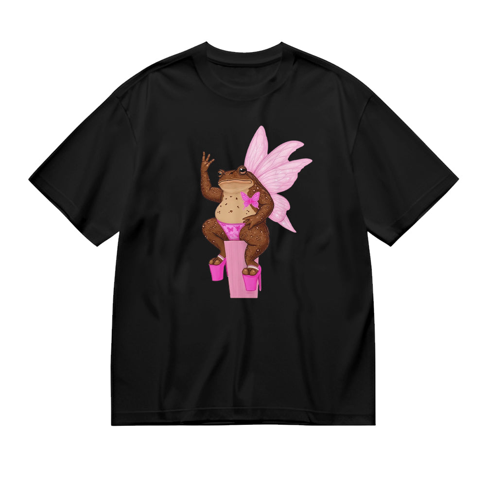 Cute Frog Fairy Graphic T-Shirt