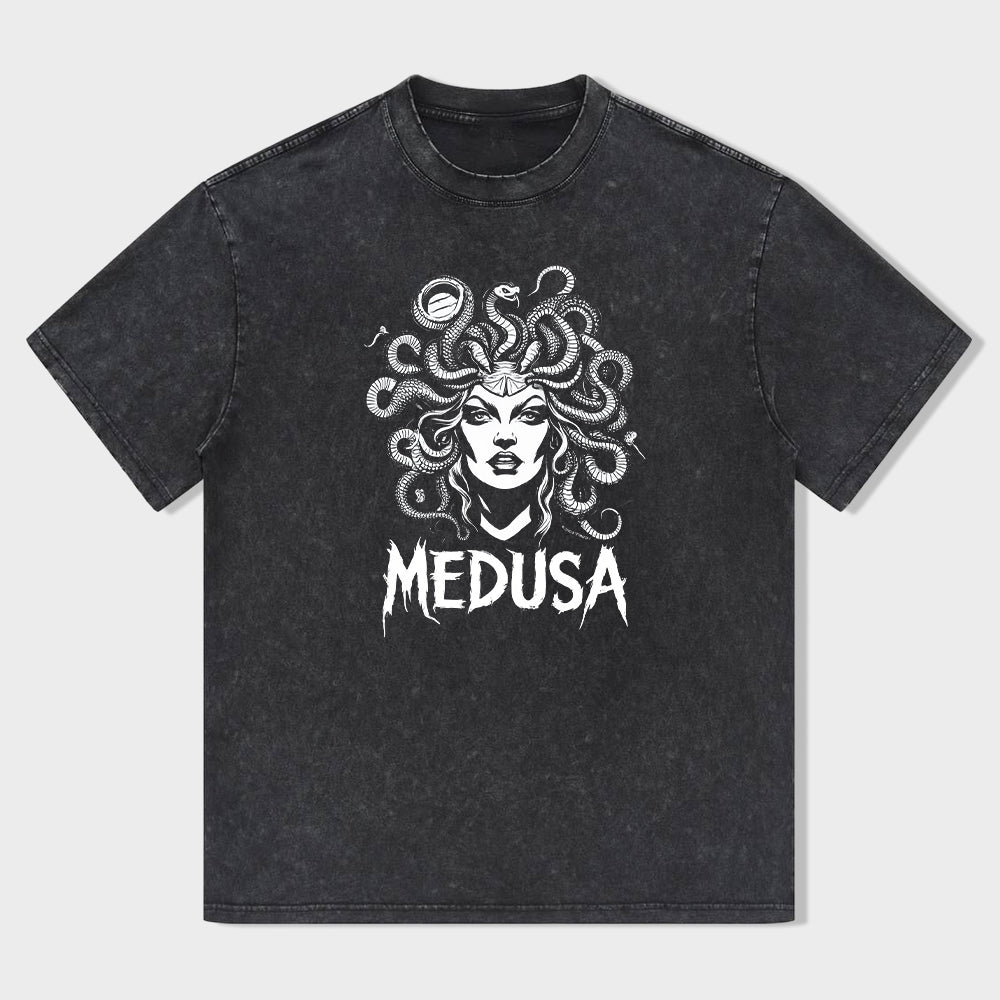 Medusa Graphic T-Shirt for Men Women Unisex Cotton Tee Medusa Design Shirts