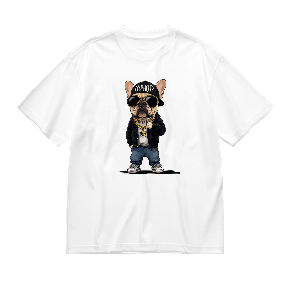 Stylish Dog Graphic T-Shirt