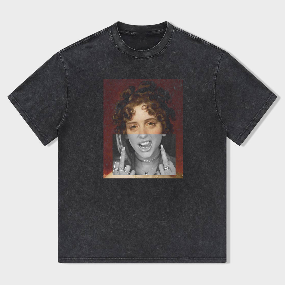 Vintage Graphic T-Shirt with Retro Portrait Design for Men Women Unisex T-Shirt