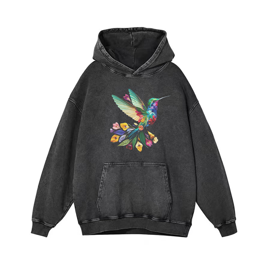 Floral Hummingbird Shirt - heygraff