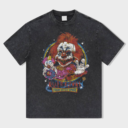 Star Clown Sugar Dreams Acid Wash T-Shirt - heygraff
