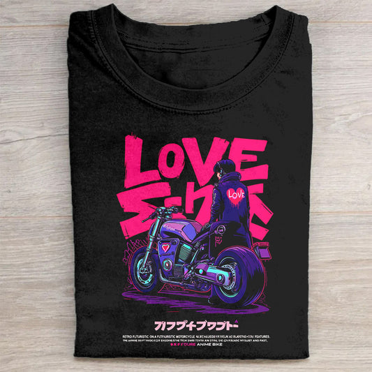 Love Speed Neon Graphic T-Shirt