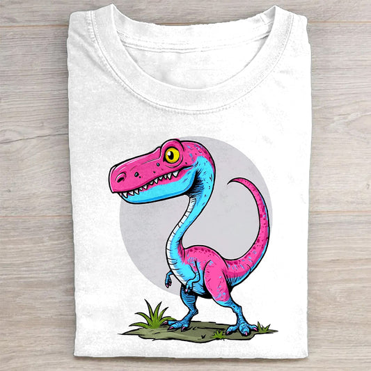 Cute Dinosaur Graphic T-Shirt