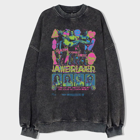 Kiss of Death Music Festival Acid Wash Sweatshirt