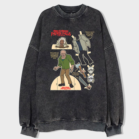 Mysterious Nights Acid Wash Sweatshirt